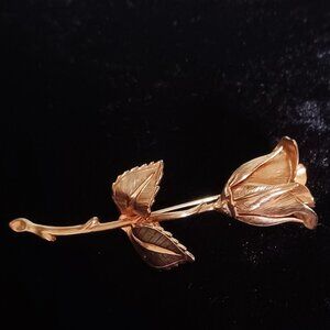 Avon Golden Rose Brooch